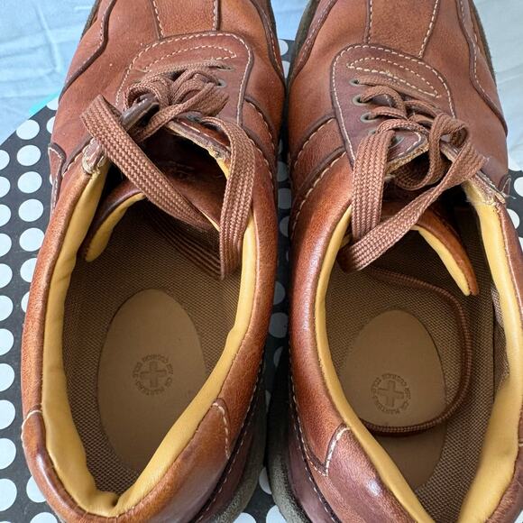 Vintage Discontinued Dr Martens Airwair Sneakers 8C57 Brown Leather Men\'s 9